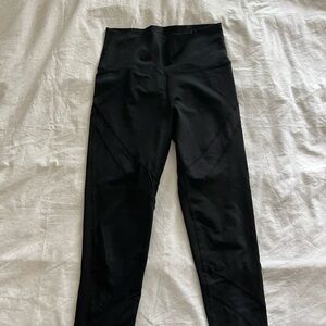 Aerie leggings - small - black - mesh detailing